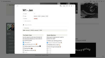 The Hustle Planner (Notion Version)